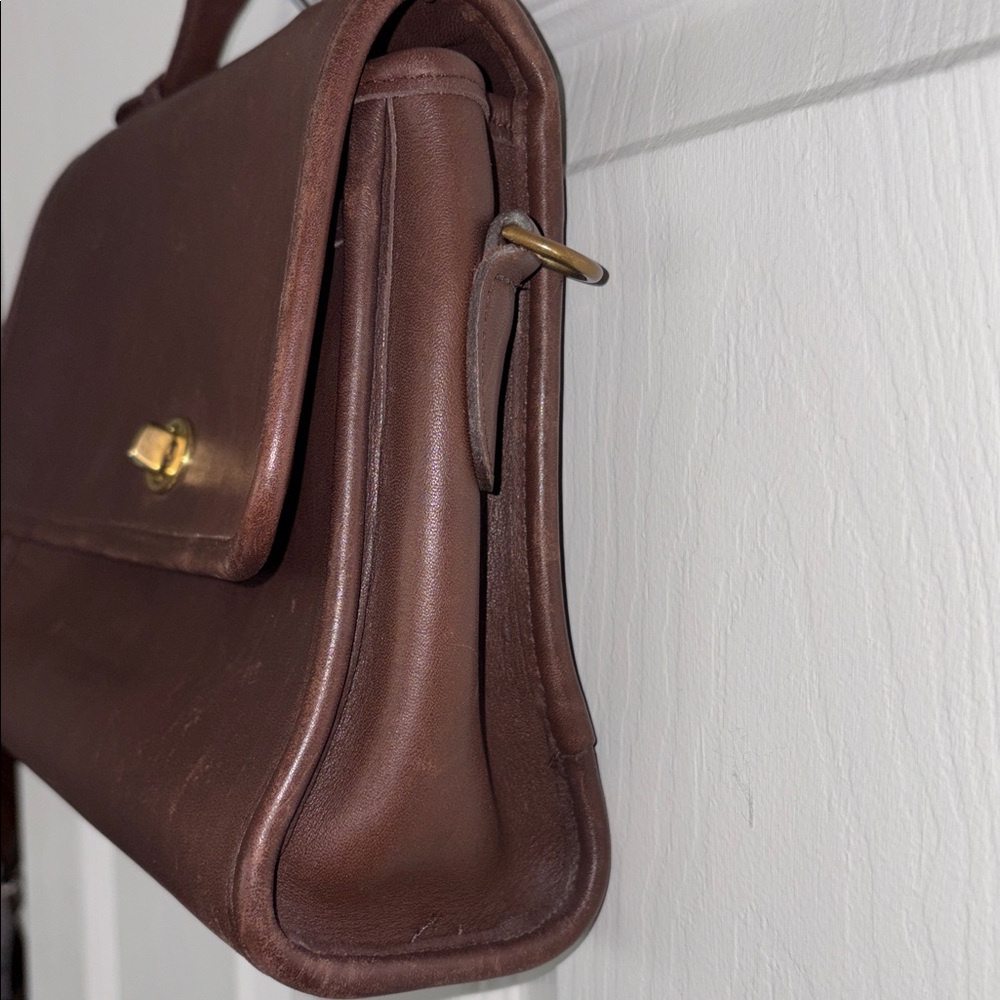 Vintage Coach Court Brown Satchel Bag 9870 - Picture 4 of 15